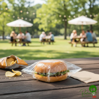 LK Packaging Plastic Lip and Tape Resealable Sandwich / Cookie Bag 7" x 7" - 1,000/Case