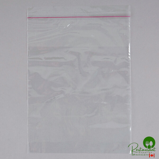 LK Packaging Plastic Lip and Tape Resealable Sandwich / Cookie Bag 7" x 7" - 1,000/Case