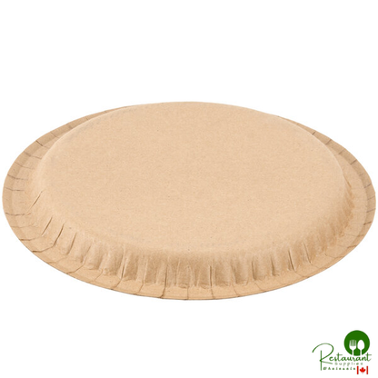Solut 29020 9" Coated Kraft Paper Plate - 400/Case