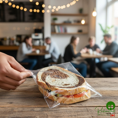 LK Packaging Plastic Lip and Tape Resealable Sandwich / Cookie Bag 6" x 6" - 1,000/Case