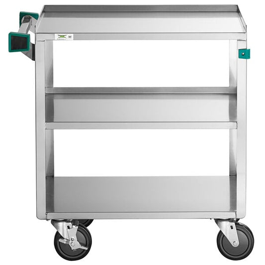 Regency 18 3/4" x 30 1/2" Three Shelf 18 Gauge 430 Stainless Steel Utility Cart - Fully Welded
