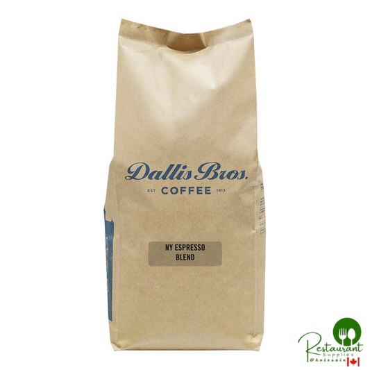 Dallis Bros New York Whole Bean Espresso 5 lb. - 2/Case