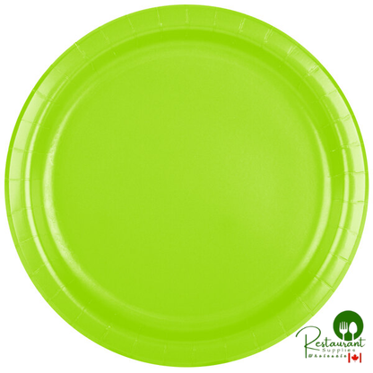 Creative Converting 473123B 9" Fresh Lime Green Paper Plate - 240/Case