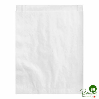 Bagcraft 6 1/2" x 1" x 8" White Grease-Resistant Sandwich Bag - 2,000/Case