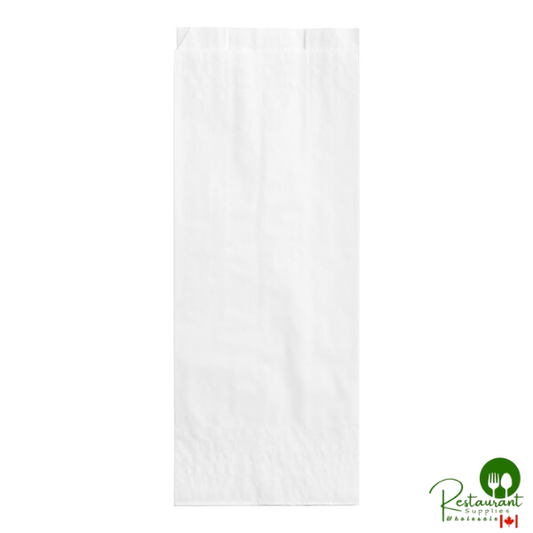 Bagcraft 4 3/4" x 3" x 12" White Doggie Bag - 500/Case