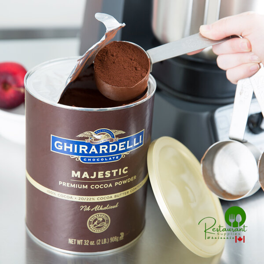 Ghirardelli 2 lb. Majestic Dutch Cocoa Powder – 6/Case Premium Dutch-Processed Baking Cocoa