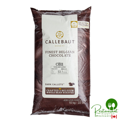Callebaut Recipe C811 Dark Chocolate Callets™ – 22 lb Bulk Bag