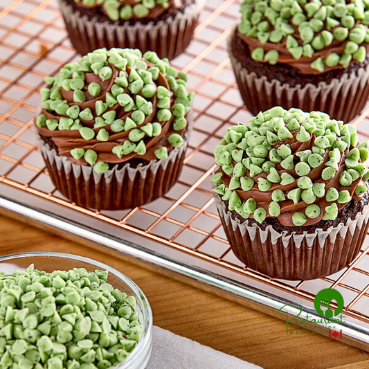 Mint Green 4M Chocolate Baking Chips – 25 lb Bag