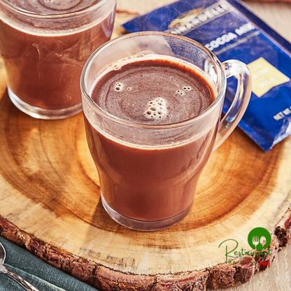 Ghirardelli 8 Pack Hot Cocoa Mix with Chocolate Chips – 6/Case Rich Café Drink Mix