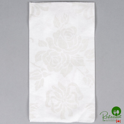 Hoffmaster 856513 Linen-Like 12" x 17" Silver Prestige 1/6 Fold Guest Towel - 500/Case