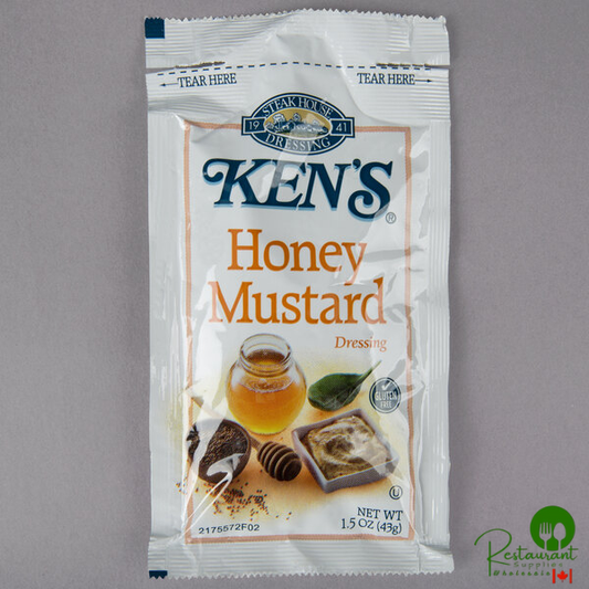 Ken's Foods 1.5 oz. Honey Mustard Dressing Packet - 60/Case