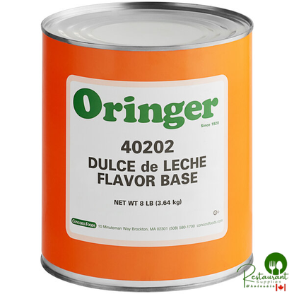 Oringer Dulce de Leche Hard Serve Ice Cream Base #10 Can