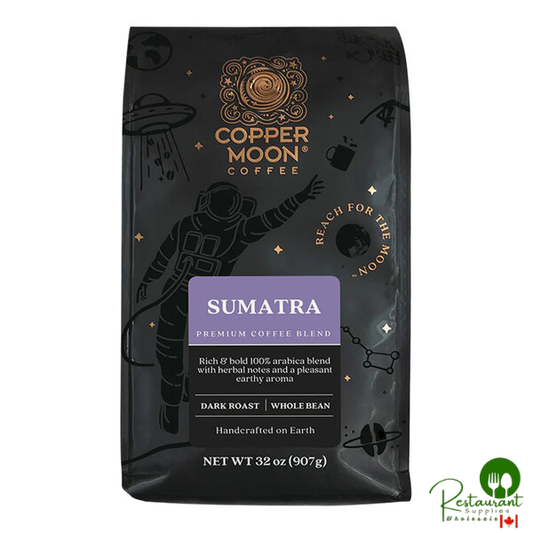 Copper Moon Sumatra Blend Whole Bean Coffee 2 lb. - 4/Case