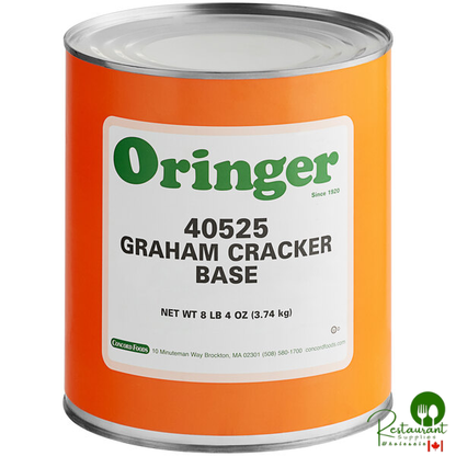 Oringer Graham Cracker Hard Serve Ice Cream Base #10 Can