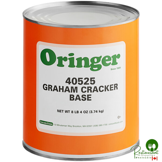 Oringer Graham Cracker Hard Serve Ice Cream Base #10 Can
