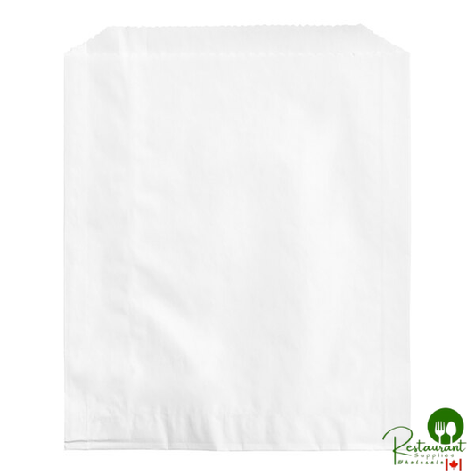 Bagcraft 6" x 3/4" x 7 1/4" White Grease-Resistant Sandwich Bag - 2,000/Case