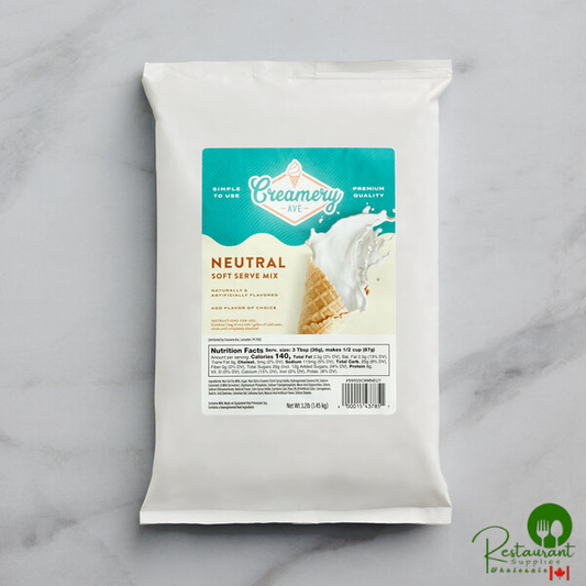 Creamery Ave. Neutral Soft Serve Mix 3.2 lb.