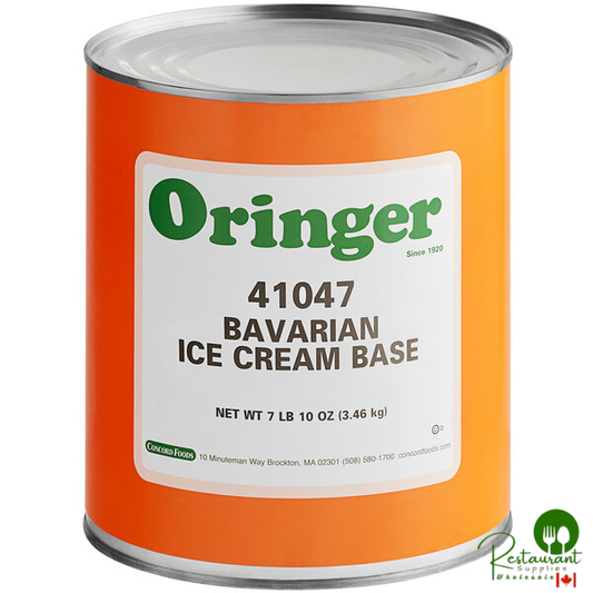Oringer Bavarian Hard Serve Ice Cream Base #10 Can