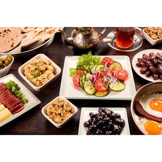 GET CS-1411-W Midtown 14" x 11 1/2" White Glazed White Rectangular Coupe Melamine Platter - 6/Case