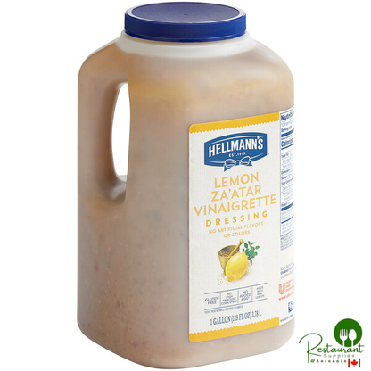 Hellmann's 1 Gallon Lemon Za'atar Vinaigrette Dressing - 4/Case
