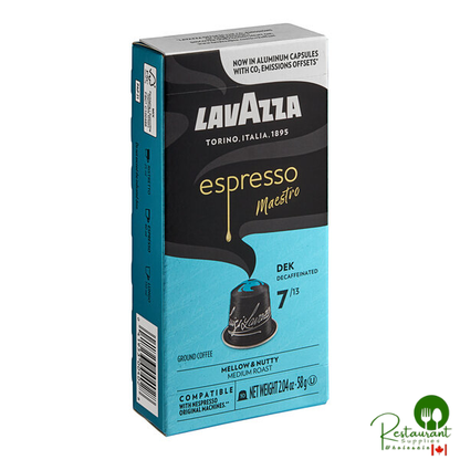 Lavazza Espresso Maestro Dek Decaf 10-Count Single Serve Capsules for Nespresso* Original Machines - 6/Case