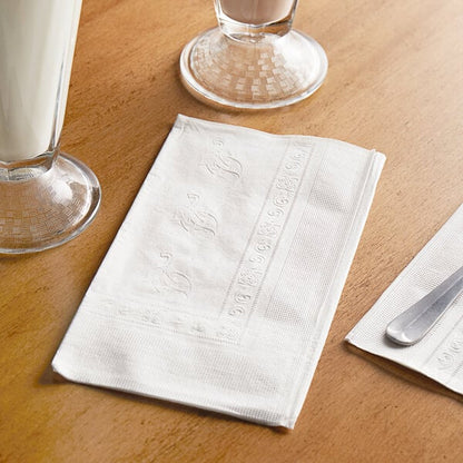 Choice White Customizable 2-Ply Dinner Napkin 17" x 15" - 3,000/Case