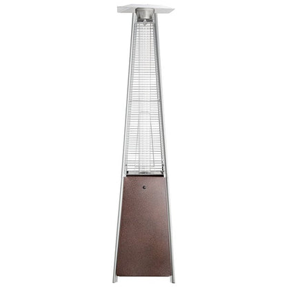 Backyard Pro Courtyard Series HPSQRBZ Bronze Portable Propane Outdoor Patio Heater with Glass Tube - 40,000 BTU