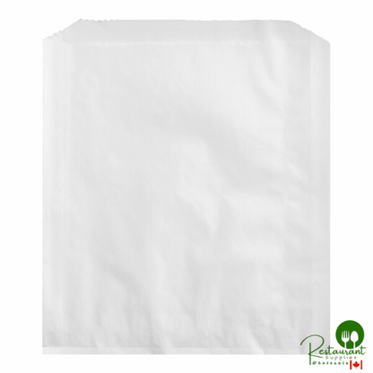 Bagcraft 6" x 3/4" x 6 1/2" White Grease-Resistant Sandwich Bag - 2,000/Case