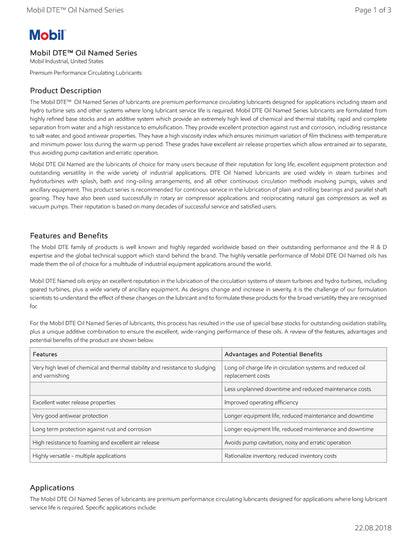 MOBIL DTE MEDIUM ISO-46 – 55 GALLON DRUM