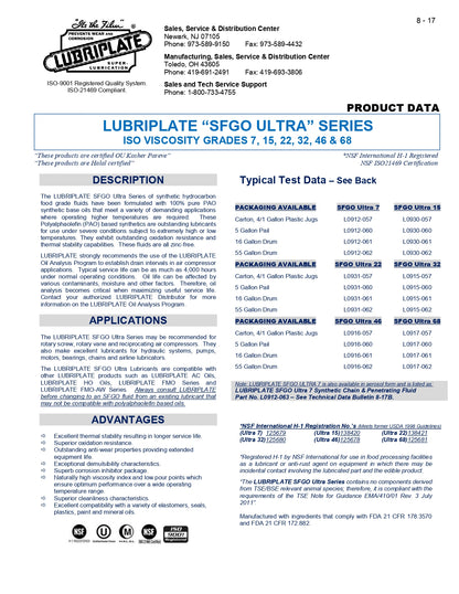 L0917-062 LUBRIPLATE SFGO ULTRA 68 – 55 GALLON DRUM
