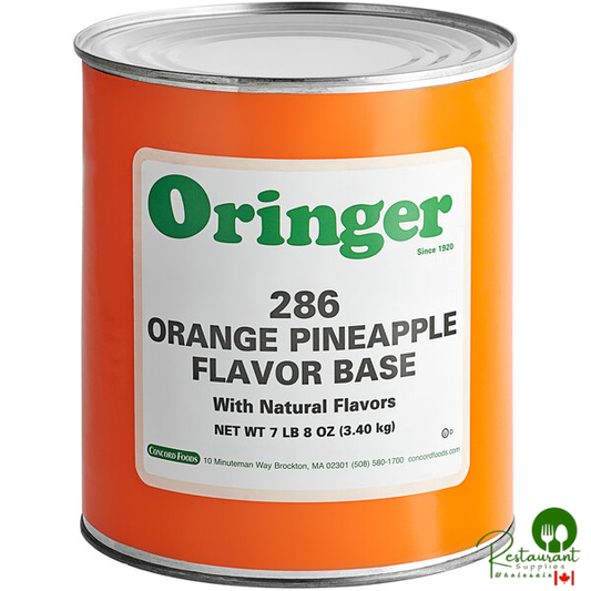 Oringer Orange Pineapple Puree Hard Serve Ice Cream Base #10 Can