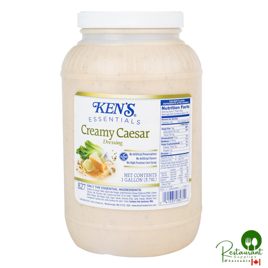 Ken's Foods Essentials 1 Gallon Creamy Caesar Dressing - 4/Case