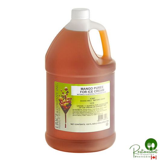 I. Rice Mango Hard Serve Ice Cream Puree 1 Gallon