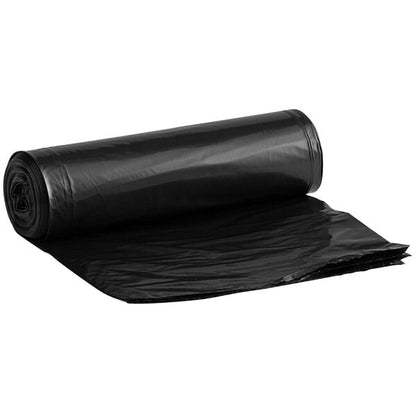 Lavex Li'l Herc 33 Gallon 1.2 Mil 33" x 39" Low-Density Medium-Duty Black Trash Bag / Can Liner - 100/Case