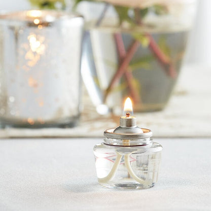 Leola Candle 10 Hour "Smokeless" Clear Liquid Candle Fuel Cartridge - Not for Home Consumer Use - 144/Case