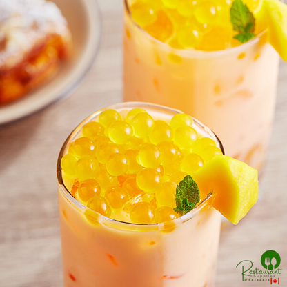 Possmei Mango Popping Boba 7.05 lb. - 4/Case