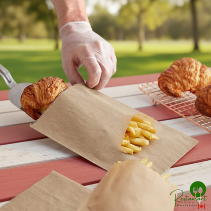 1 lb. 9 1/4" x 6 3/4" Customizable Kraft Gourmet Bag - 1,000/Case