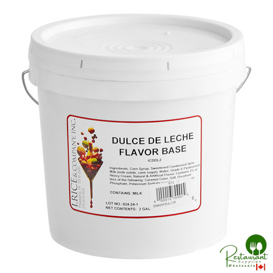 I. Rice Dulce de Leche Hard Serve Ice Cream Base 2 Gallon