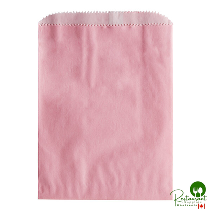 1/2 lb. 7 1/2" x 5 3/4" Customizable Pink Gourmet Bag - 1,000/Case
