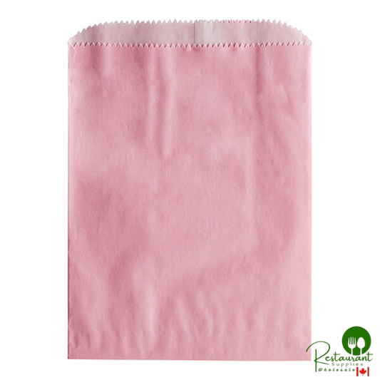1/2 lb. 7 1/2" x 5 3/4" Customizable Pink Gourmet Bag - 1,000/Case