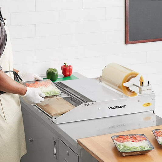 VacPak-It WM-18 Single 18" Roll Film Wrapping Machine - 115V, 750W