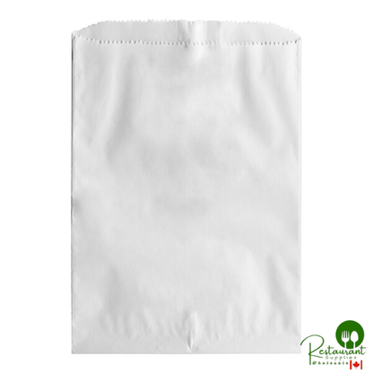 1 lb. 9 1/4" x 6 3/4" Customizable White Gourmet Bag - 1,000/Case
