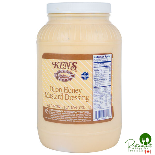 Ken's Foods 1 Gallon Dijon Honey Mustard Dressing - 4/Case