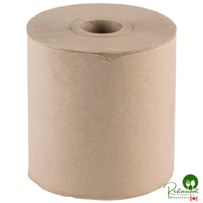 Prime Natural Kraft Hardwound Paper Towel, 600 Feet / Roll - 12/Case