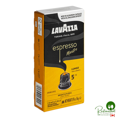 Lavazza Espresso Maestro Lungo 10-Count Single Serve Capsules for Nespresso* Original Machines - 6/Case