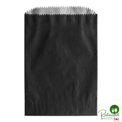 1/4 lb. 6 3/4" x 4 3/4" Customizable Black Gourmet Bag - 1,000/Case