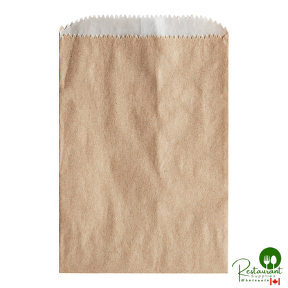 1/4 lb. 6 3/4" x 4 3/4" Customizable Kraft Gourmet Bag - 1,000/Case