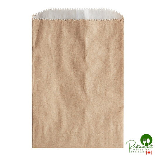 1/4 lb. 6 3/4" x 4 3/4" Customizable Kraft Gourmet Bag - 1,000/Case