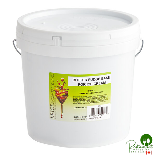 I. Rice Butter Fudge Hard Serve Ice Cream Base 2 Gallon