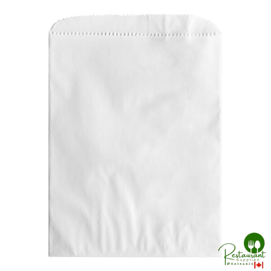 1/2 lb. 7 1/2" x 5 3/4" Customizable White Gourmet Bag - 1,000/Case